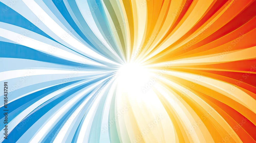 Poster an abstract card design with concentric waves and gradients in cool tones, leaving plenty of space i