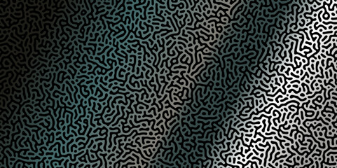 Abstract Reaction-diffusion Turing pattern natural texture colorful gradient color scheme. Linear design with biological algorithm psychedelic background. Reaction-diffusion or truing patter