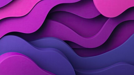 Obraz premium Abstract D card with layered waves and curves in a monochromatic palette, surrounded by subtle shadows.