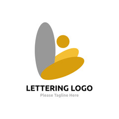 Modern and Creative islamic Logo calligraphy of hijaiyah : letter of arabic alphabet-vector.