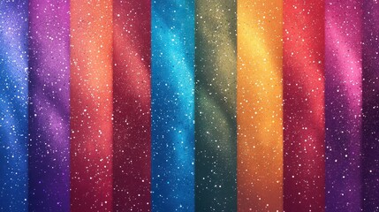 Fototapeta premium Glittering gradient patterns in bright colors.