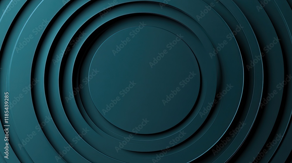 Poster a modern abstract card design with concentric circles and gradient colors, leaving ample copy space 