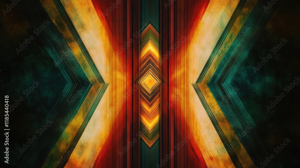 Aufkleber a striking abstract card design with bold stripes and rich gradient colors, offering a dynamic look 