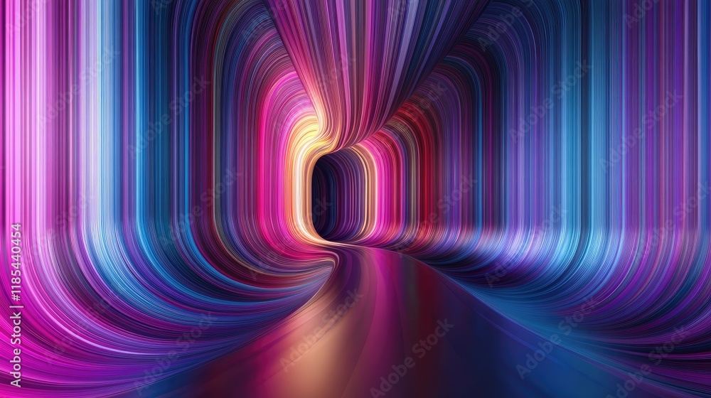Aufkleber a striking abstract card design with bold stripes and rich gradient colors, offering a dynamic look 