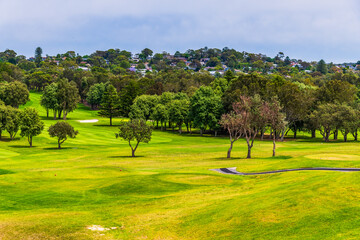 Fototapeta premium Mona Vale Golf Course by the Sea