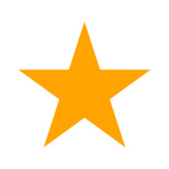 golden star on white