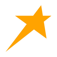 Obraz premium yellow star on white