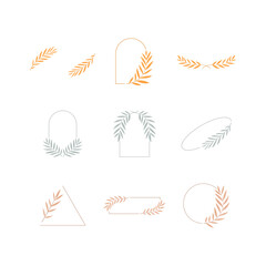 set of leaf frame element