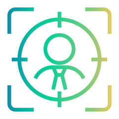target Line Gradient Icon