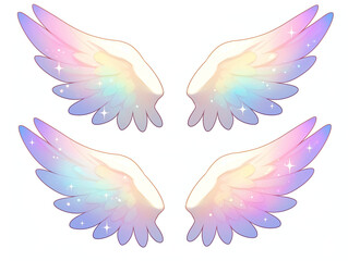 Obraz premium Enchanted Rainbow Wings