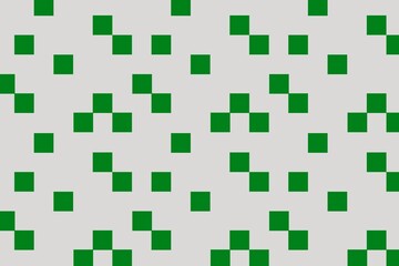 Square pattern background, green geometric