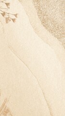 Sand mobile wallpaper, dried flower design
