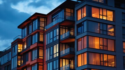 Modern condominiums for city dwellers.