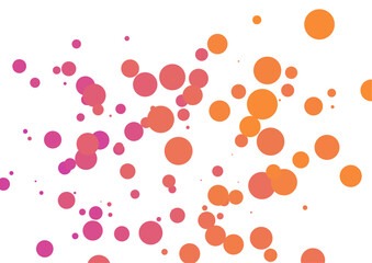 Colorful Orange and Pink Dot Pattern Background, Abstract Dotted Texture