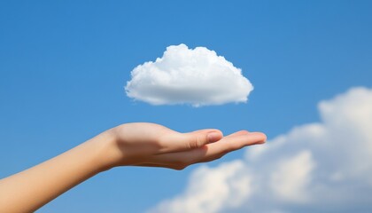 Exploring cloud technology's impact on digital computing global reach visual concept