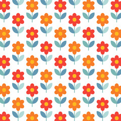 Seamless floral pattern design background