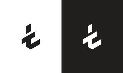 TT logo, monogram unique logo, black and white logo, premium elegant logo, letter TT Vector