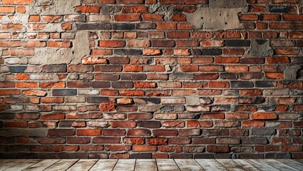 Old Brick Wall with Textured Surface and Urban Grunge Feel