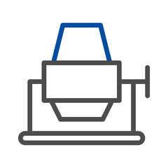 Concrete mixer icon. Concept of construction, renovation, and building.