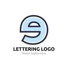 Simple and Creative islamic Logo calligraphy of hijaiyah : letter of arabic alphabet-vector.