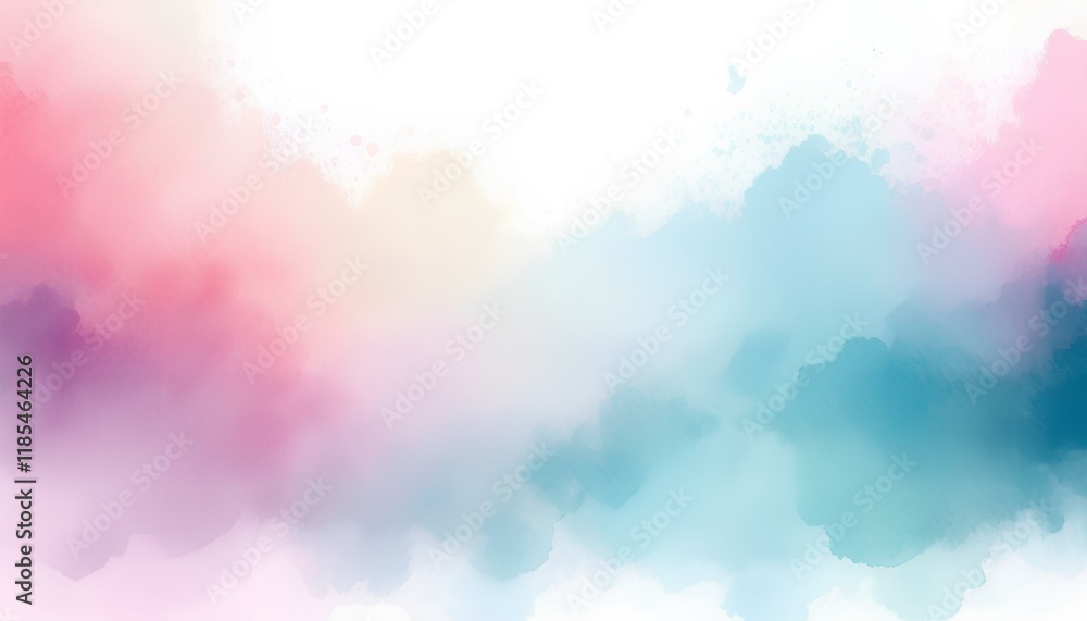 Poster abstract watercolor background. colorful pastel color on the white background with copy space. abstr
