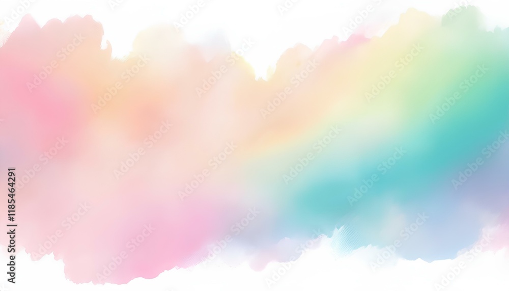 Poster abstract watercolor background. colorful pastel color on the white background with copy space. abstr