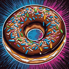 donut vector art for design needs 