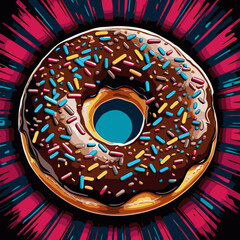 donut vector art for design needs 