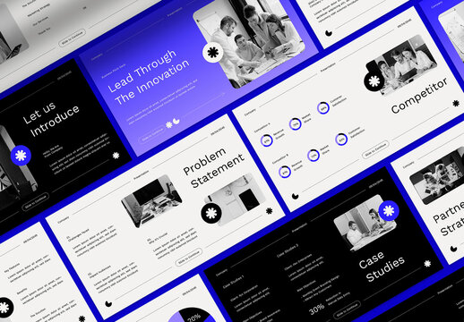 Blue Gradient Business Pitch Deck Presentation