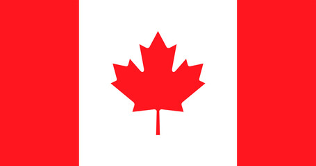 Canadian flag, national symbol image