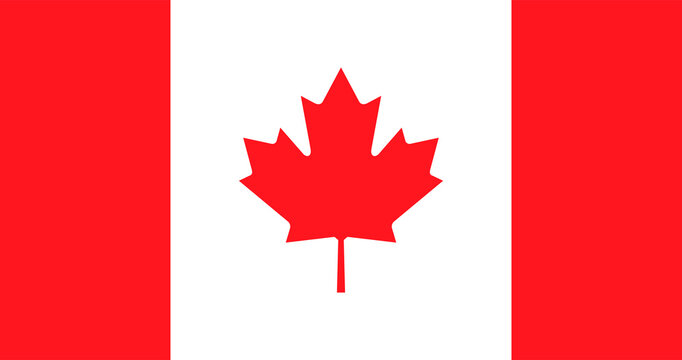Canadian flag, national symbol image