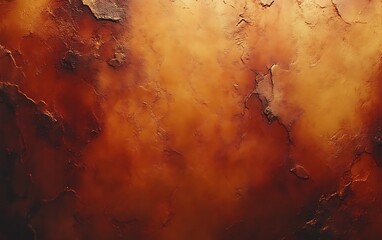 Abstract fiery orange and brown textured background.