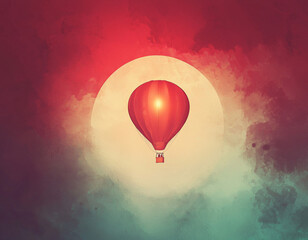 Obraz premium Red Balloon Dream