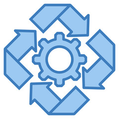 Change Management Icon Element For Design