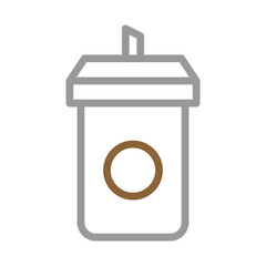 Coffee cup icon. Concept of take away and to go drinks.