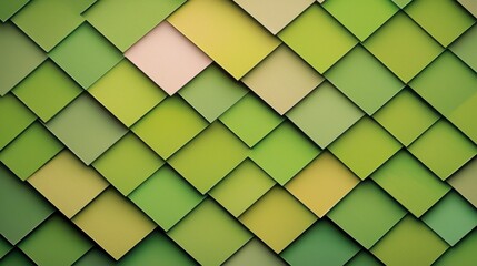 Abstract Green Square Pattern Background  Modern Geometric Design  Texture Overlay