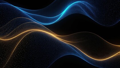Fototapeta premium Blue wave abstract background image 16