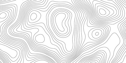 Fototapeta premium Abstract topographic contours map background,geography contour map linear background vector illustration.
