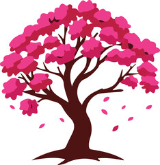 Fototapeta premium isolated redbud icon Vector, redbud Silhouette,redbud icon set, redbud for logo,Vector illustration, Vector Graphic, EPS 10 , clip art work,