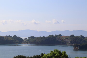 穏やかな牛窓の海と島