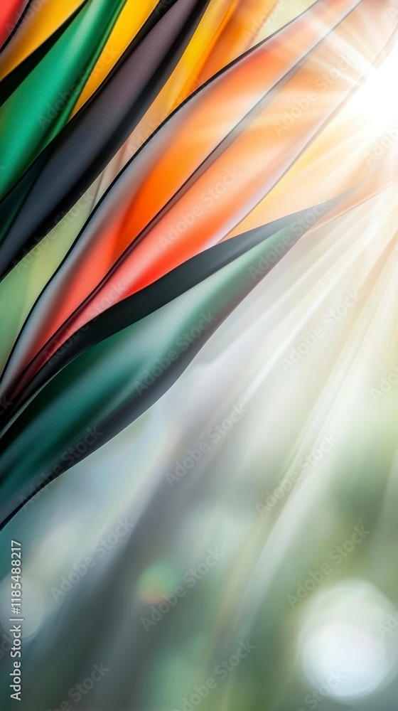 Aufkleber abstract colorful fabric drape bright gradient background design template