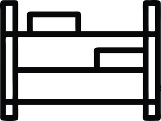 Minimalist Bunk Bed Design with Sturdy Frame and Safety Features