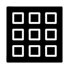 Menu grid icon. Concept of navigation, interface, and organization.