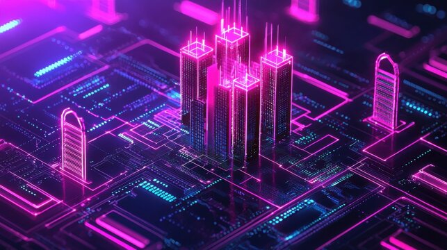 Quantum shielding cybersecurity networks secured by algorithms digital city technology futuristic viewpoint