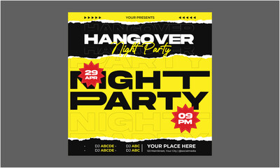 Night Party Socials Media