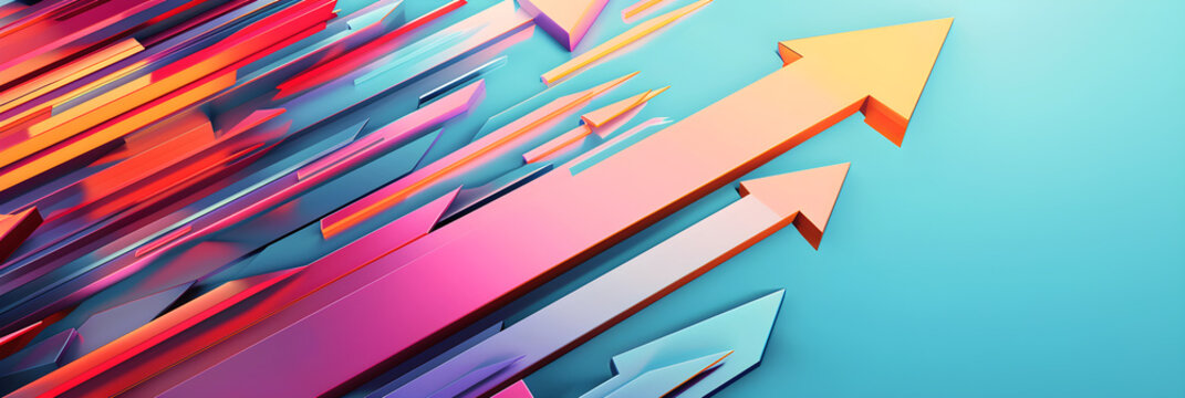 Dynamic Upward Arrow Indicator: Symbol of Growth, Progress, and Success in Business and Beyond