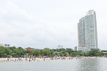 beach and skyline
