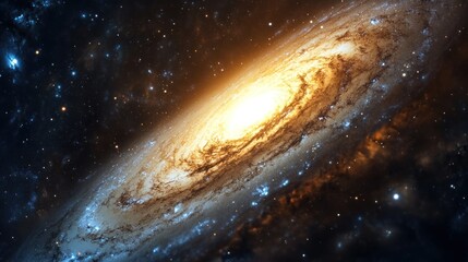 Fototapeta premium Spiral Galaxy in Deep Space