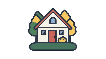 Vector Logo of a Clean and Modern House Icon
