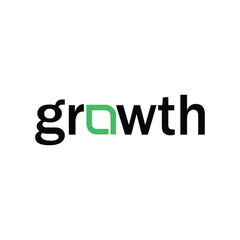 growth vector concept logo template design